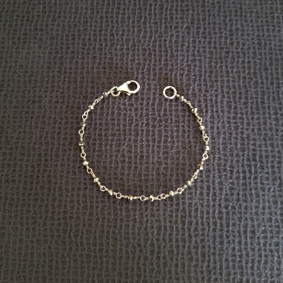 ✨️HP✨️ Dainty Gold💛 Pyrite Bracelet Trio3️⃣ - NWOT - Picture 5 of 12